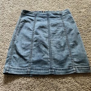 Free people denim skirt